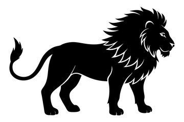 Lion silhouette vector art illustration
