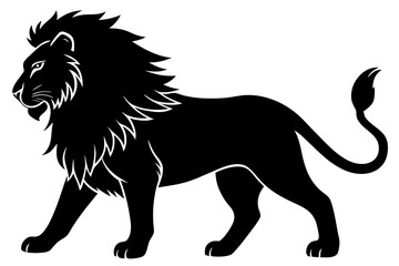 Lion silhouette vector art illustration