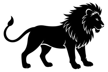 Lion silhouette vector art illustration