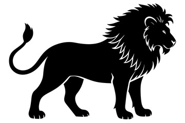 Lion silhouette vector art illustration