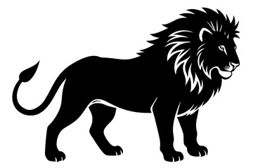Lion silhouette vector art illustration