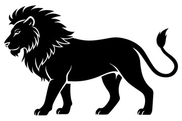 Lion silhouette vector art illustration
