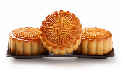 mooncakes on a white background