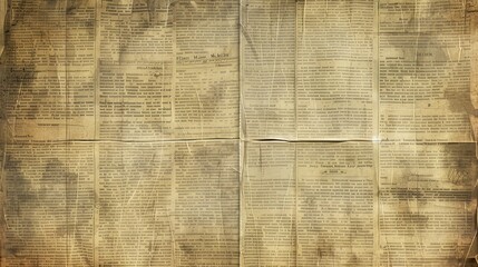 grunge newspaper paper texture , newspaper texture , 
aged paper background , pattern background , 
vintage old newspaper