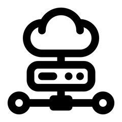 cloud hosting, cloud server, cloud service, cloud computing, cloud platform, cloud storage outline icon