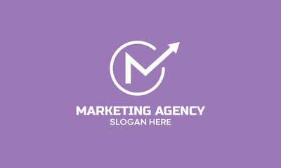 Finest Monogram logo, Morden marketing logo, marketing firm logo, and luxury marketing logo vector template