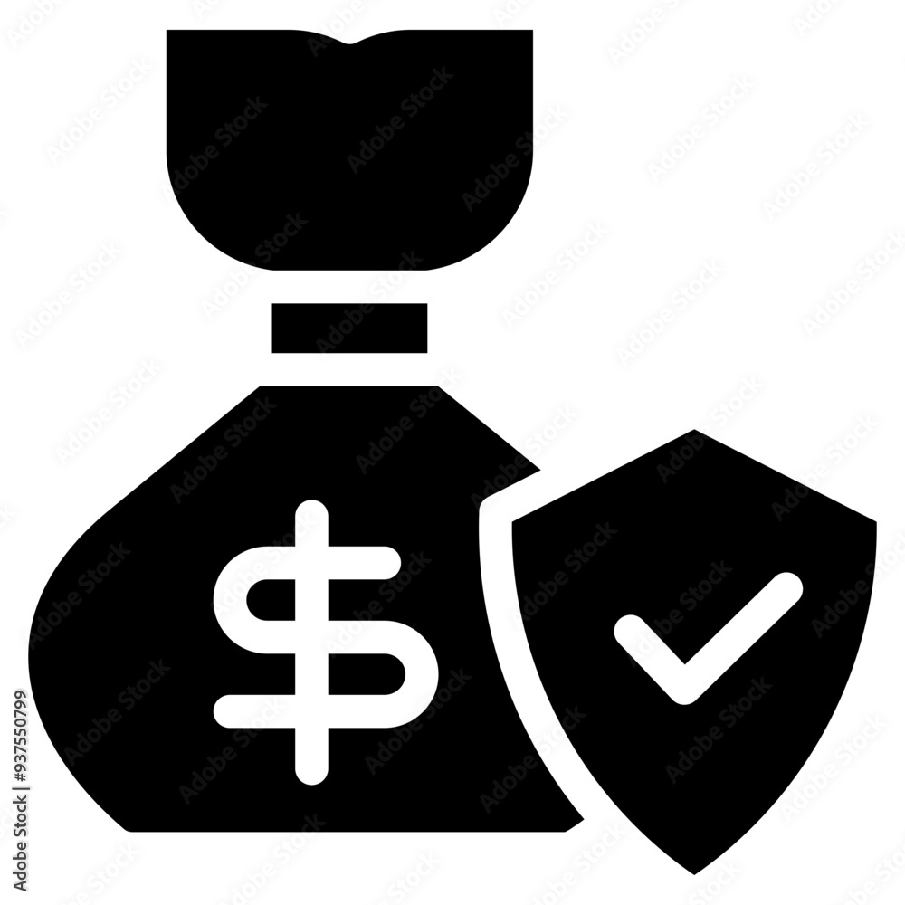 Wall mural Money Bag Icon