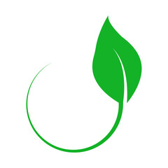 Bio green leaf icon