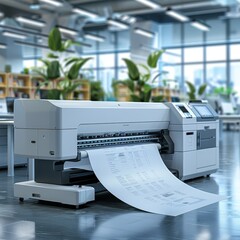 Photocopier machine for document printing in the office
