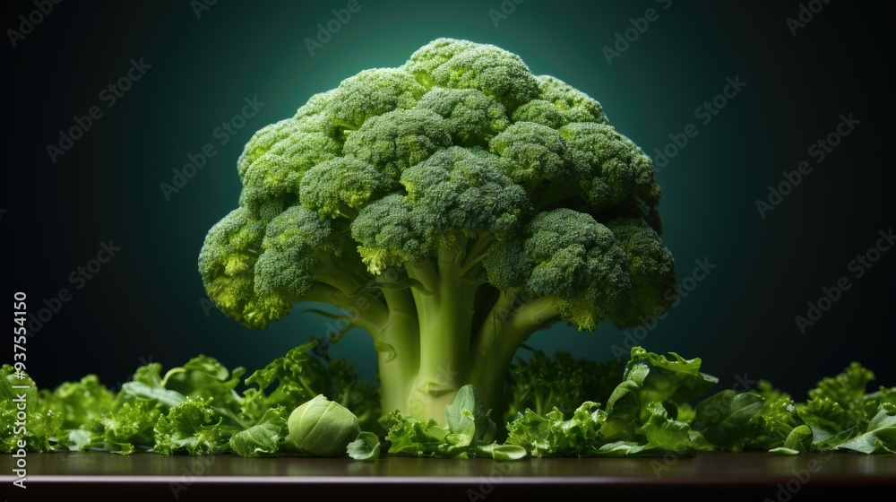 Wall mural broccoli and cauliflower