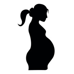 Pregnant woman Silhoute