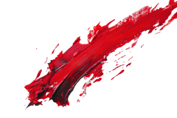 Thin stroke of red oil pain