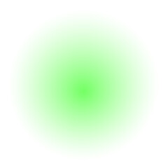 Glowing green light effect