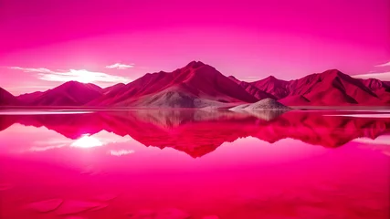 Fotobehang imagine a serene otherworldly landscape under © MuhammadImran