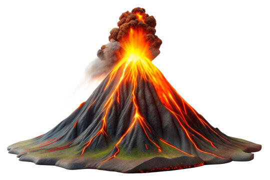 recommend clip art: volcano clipart 3d on a transparent background