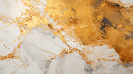 Fototapeta premium White and gold marble texture background 
