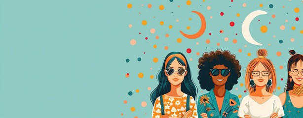 Peace advocacy template with inclusive designs and plenty of copy space