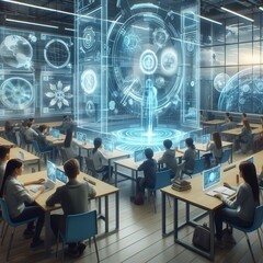 business meeting in the classroom