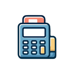 Calculator vector icon, symbol design illustration