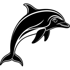 Dolphin silhouette Vector