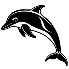 Dolphin silhouette Vector SVG