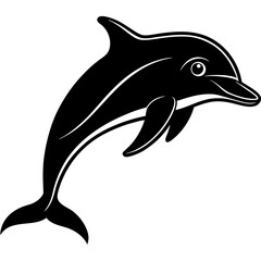 Dolphin silhouette Vector SVG