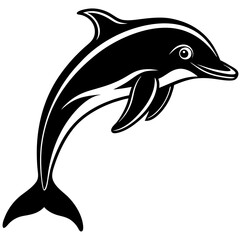 Dolphin silhouette Vector SVG