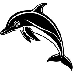 Dolphin silhouette Vector SVG