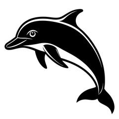Dolphin silhouette Vector SVG