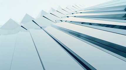 Obraz premium Abstract Architectural Design with Geometric Shapes and Lines