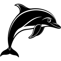 Dolphin silhouette Vector SVG