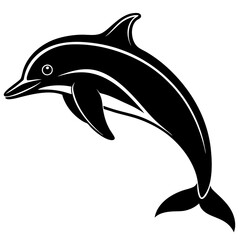 Dolphin silhouette Vector SVG