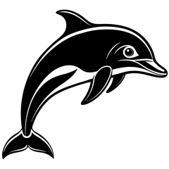 Dolphin silhouette Vector SVG