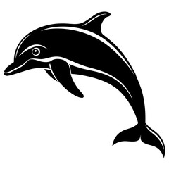 Dolphin silhouette Vector