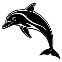 Dolphin silhouette Vector