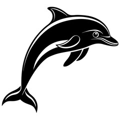 Dolphin silhouette Vector