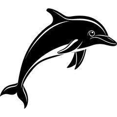 Obraz premium Dolphin silhouette Vector