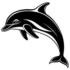 Dolphin silhouette Vector