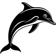 Dolphin silhouette Vector