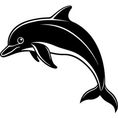 Dolphin silhouette Vector