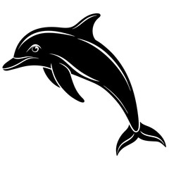 Dolphin silhouette Vector