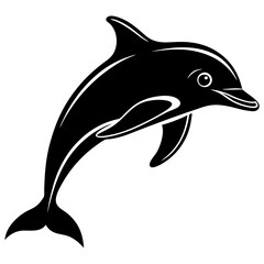 Dolphin silhouette Vector