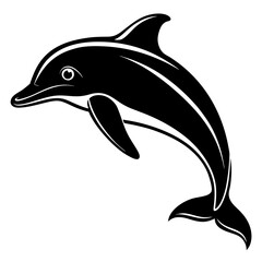 Dolphin silhouette Vector