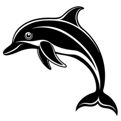 Dolphin silhouette Vector