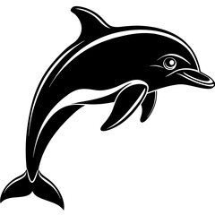 Dolphin silhouette Vector