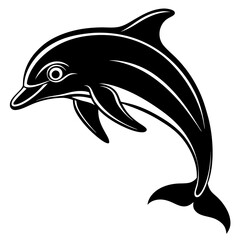Dolphin silhouette Vector
