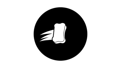 blackboard Eraser, black isolated silhouette