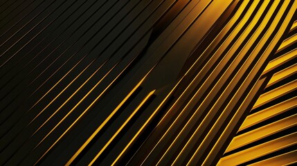 Abstract Golden and Black Lines Background