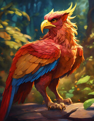 Fototapeta premium portrait of a parrot