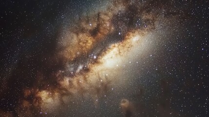 Clouds streak across the Milky Way , ai